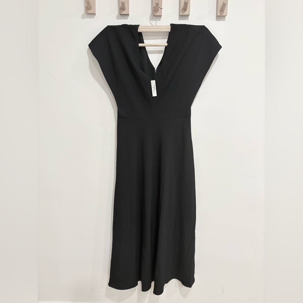 Madewell Classic Black Midi Dress